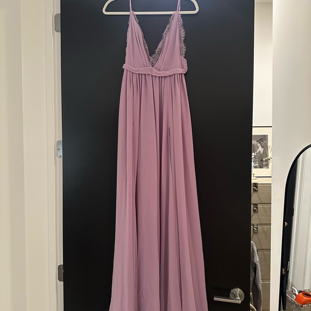 Elegant Lavender Maxi Dress